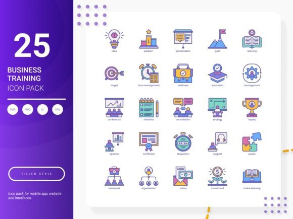 Business Training Icon Pack