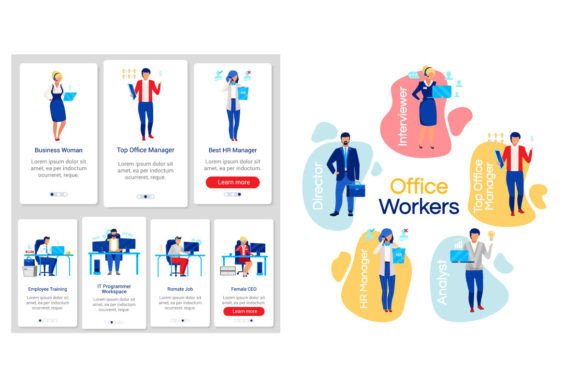 Corporate Lifestyle Vector Templates Set: Enhancing Your Design Workflow