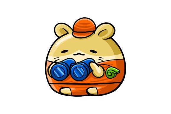 Cute Hamster Lifeguard Vector for Creative Projects
