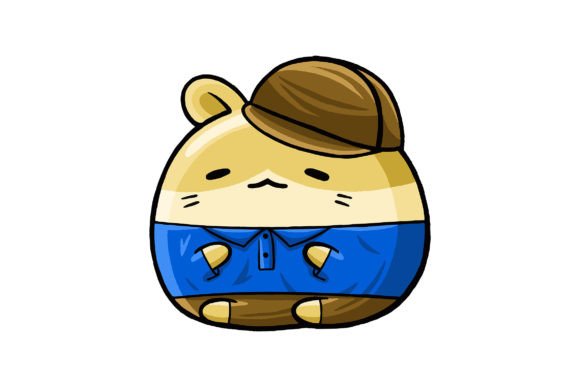Cute Hamster Wearing Polo Shirt Vector 1: A Versatile Design for Your Creative Projects