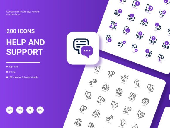 Enhance Your Design with 200 Stylish Icons