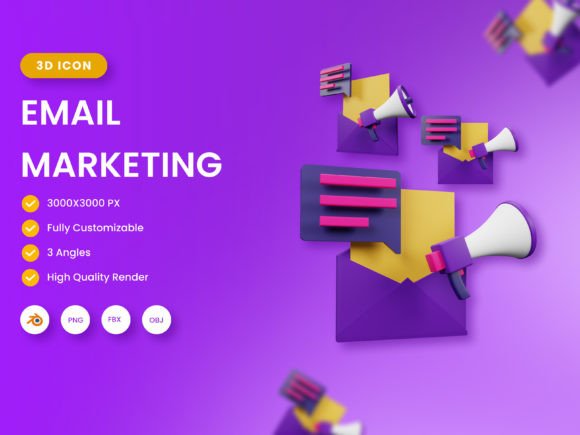 Enhance Your Marketing with 3D Email Marketing Illustration