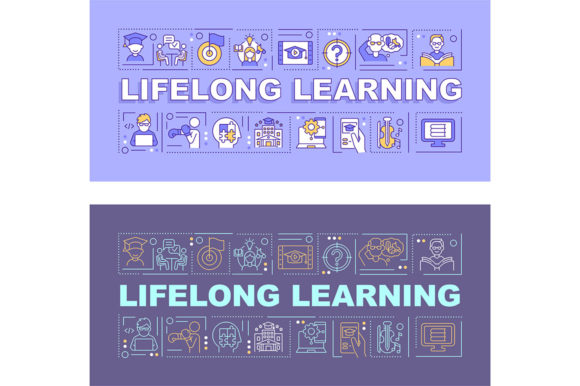 Lifelong Learning Word Concepts Banners