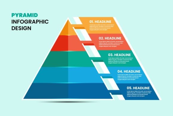 Mastering Visual Communication with Pyramid Infographic Elements Design