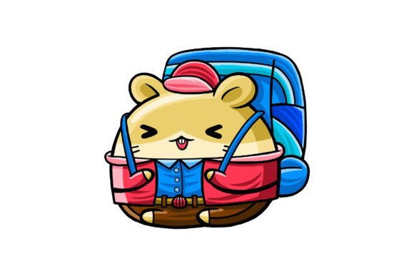 Unlocking Creativity with Cute Hamster Traveller Profession Vector Illustrations