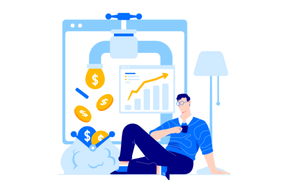 Unlocking Creativity with Passive Income Vector Illustration